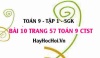 Bài 10 trang 57 Toán 9 tập 1 Chân trời sáng tạo
